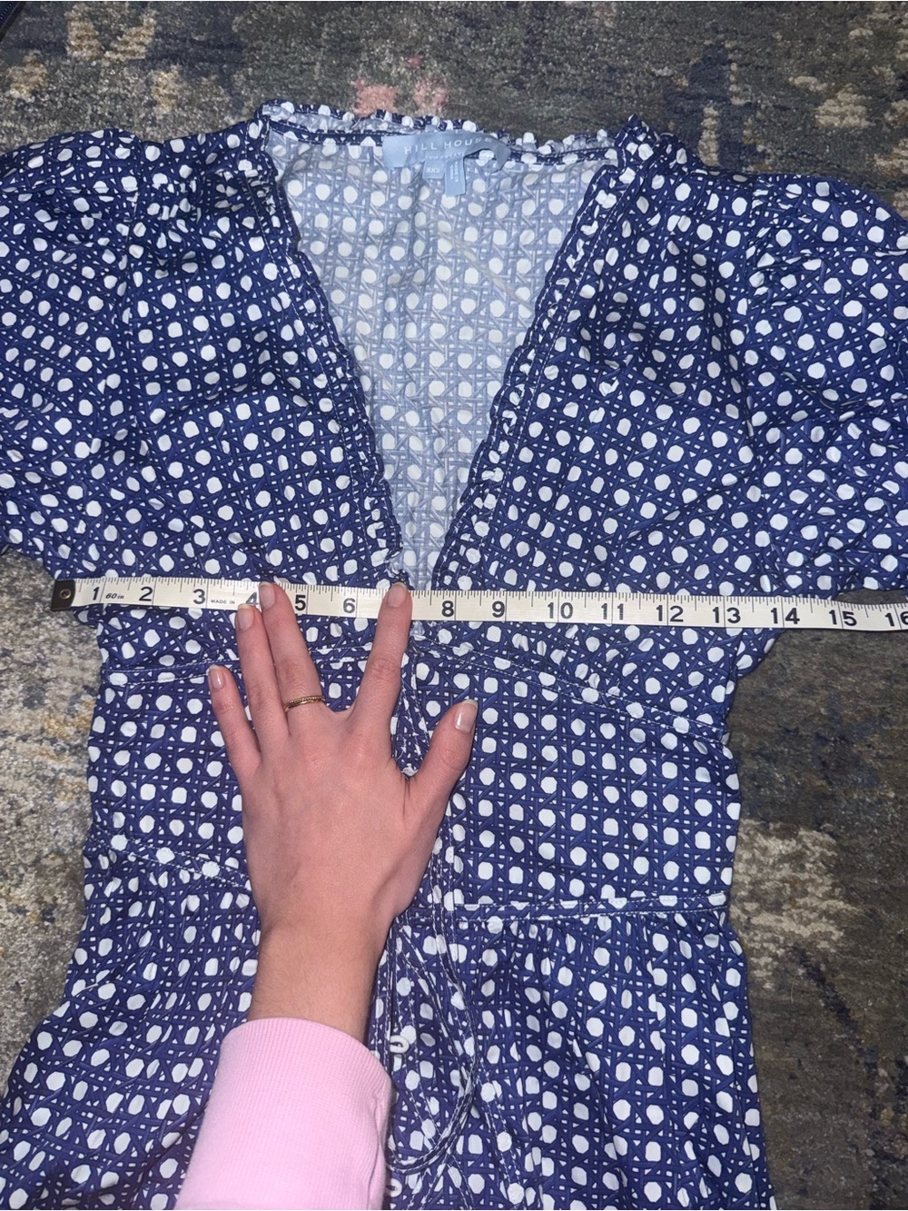 Hill House Blue and White Midi Dress - Picture 12 of 12
